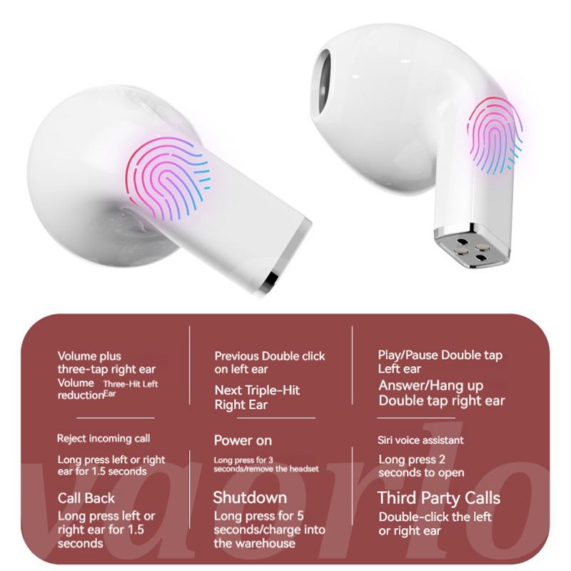 Pink Heart Wireless Earbuds for Girls Cute Small Earphones Hifi Stereo Sound Bluetooth Headsets Touch Control Gaming Handphones