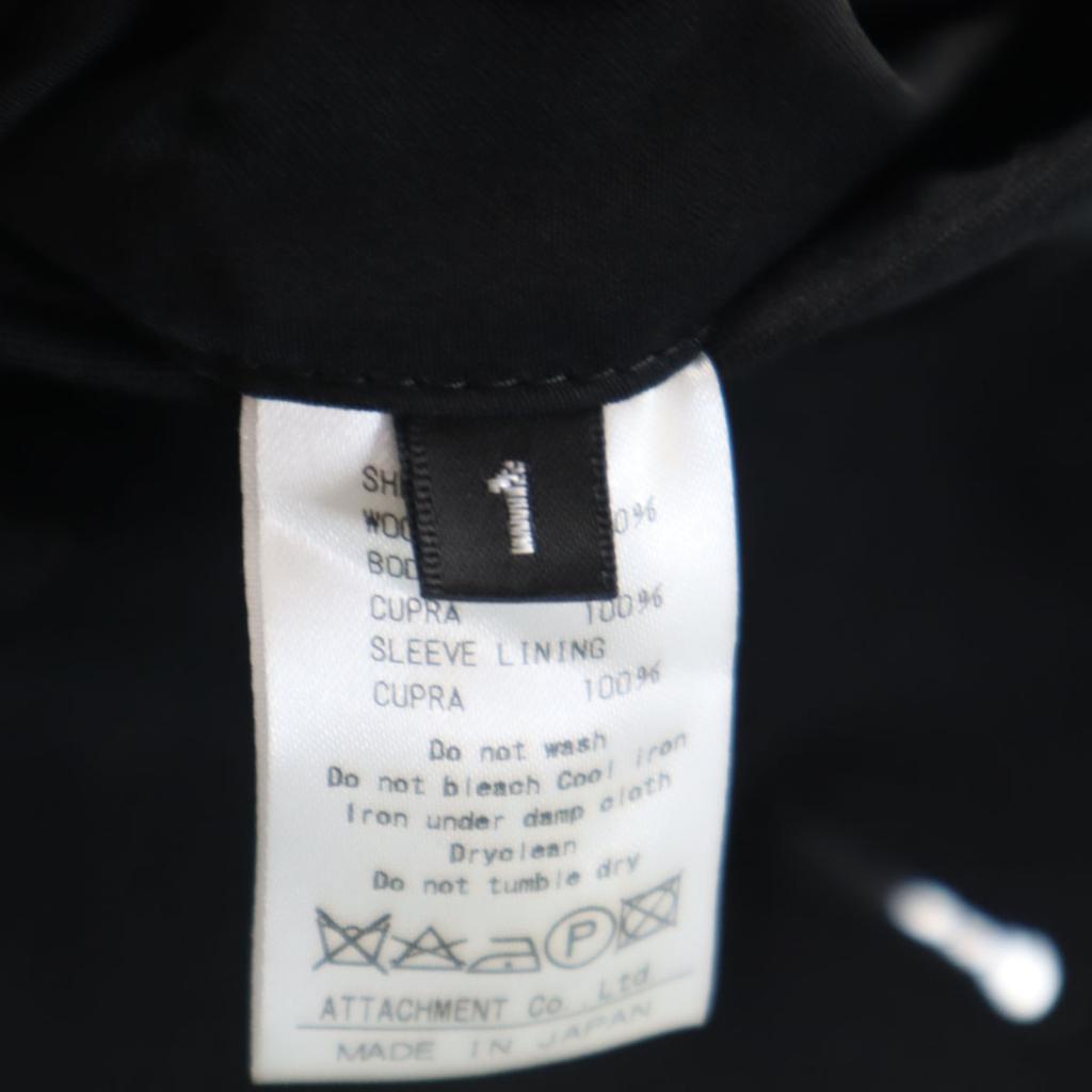 ATTACHMENT Made In Japan Wool Tailored Jacket 1 Black Men's Used