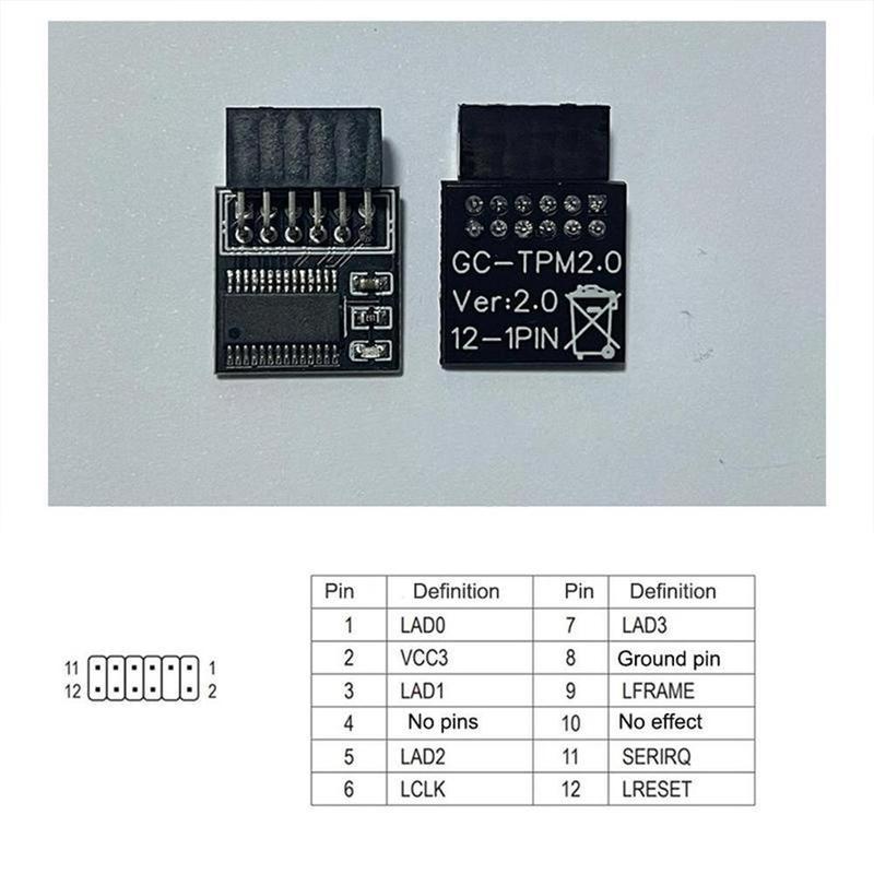 Bezpečnostní modul TPM 2.0 12 14 18 20 Pin Pro ASUS A Podpora Více- Základní desky Šifrování Bezpečnostní modul Vzdálená karta