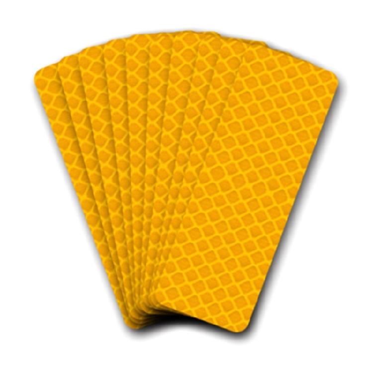 40pcs Adhesive Reflectors Sticker Door Handles Safety Warn Sticker Waterproofed for Road Marking