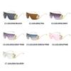 Vintage Rimless Swan Sunglasses Women For Men Luxury Brand Designer Sun Glasses Punk Popular Pink Shade Uv400