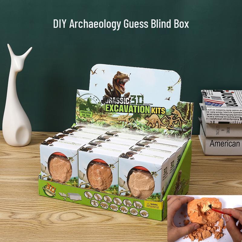 

Dinosaur Treasure Hunt Excavation Toy - Archaeological Egg Model
