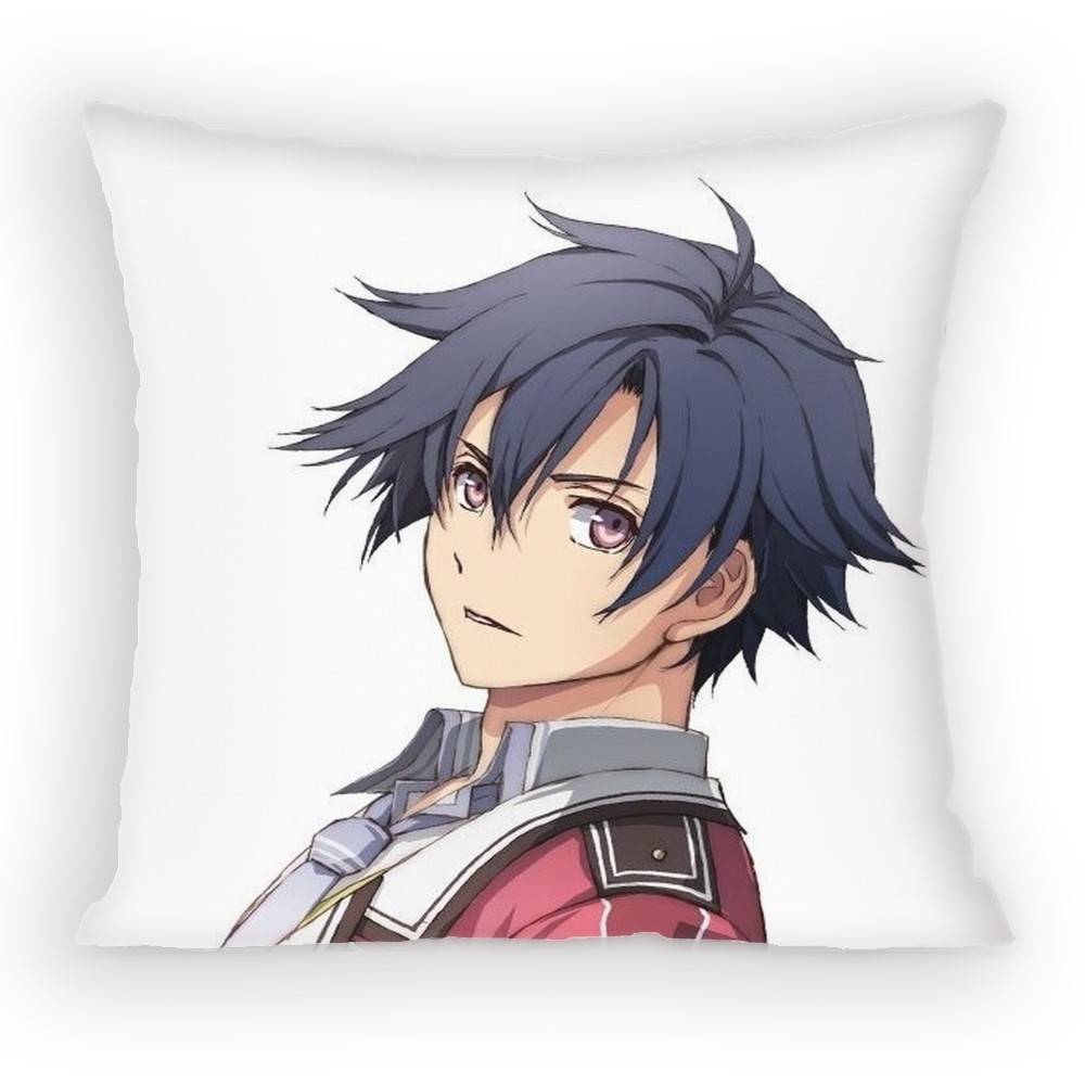 Eiyuu Densetsu Rean Schwarzer Pillow Case Anti-Dustmite Pillowcase Invisible Zipper Silky Short Plush Sofa Cushion Cover