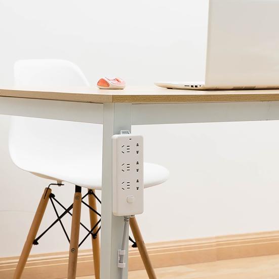 Power Strip Holder Easy Installation Universal Strong Adhesiveness Wall-mounted Household Plug Fixer