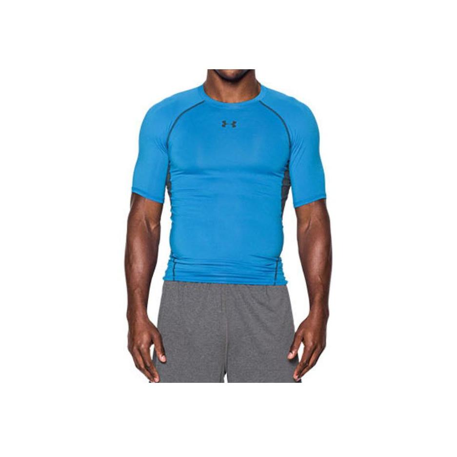 Under Armour Printed Dopamine Training Short Sleeve T-Shirt Men Tops Blue 1257468-787