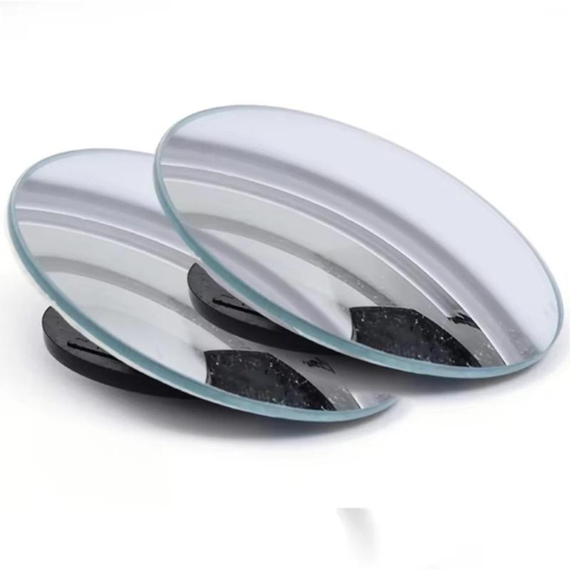 Car HD Borderless Small Round Mirror 360 Degree Reverse Blind Spot Mirror Convex Mirror Rearview Mirror Glass Small Round Mirror