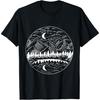 Night Mountain Landscape Camping Snowy Lake T-Shirt