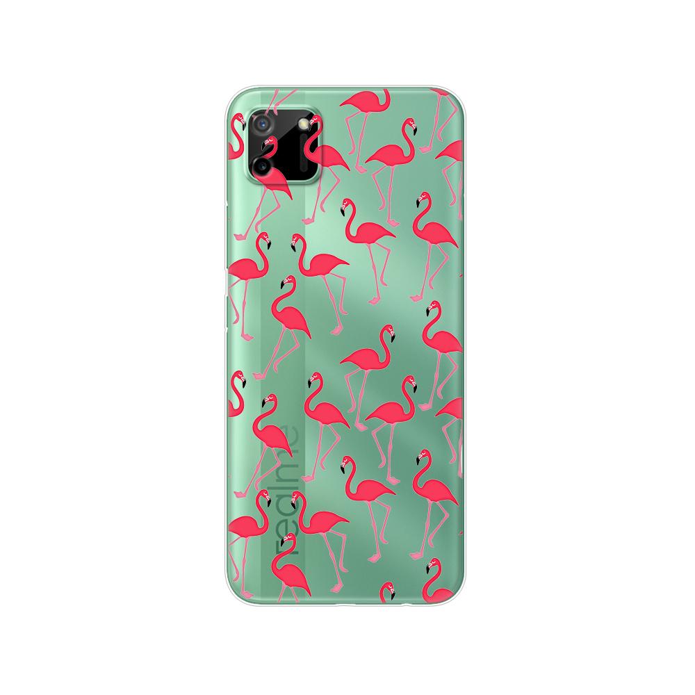 För Realme C11 2021 2020 Fodral TPU Silicon Back Cover Telefonfodral För OPPO RealmeC11 C 11 Soft Fodral RMX3231 RMX2185 stötfångare 6,5 tum