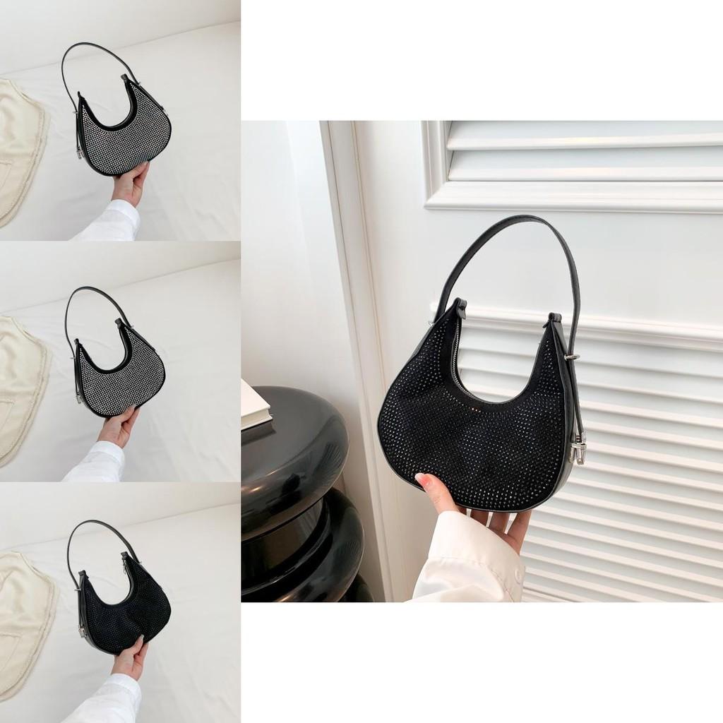 Chic Silver Crescent Bag For Women Featuring Soft Pu Material And Sleek Street Style Ideal For Daily Outfits