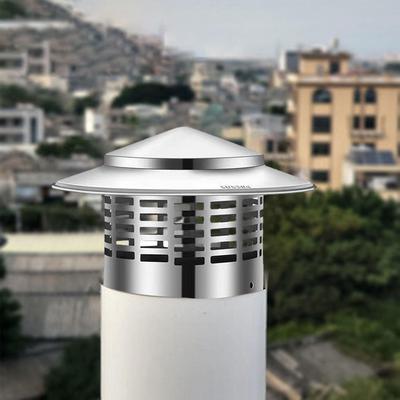 Runde Kaminhaube Rauchrohrabdeckung Regensicher Kegelförmige Spitze Abluftkaminabdeckung Dach Regenschutz