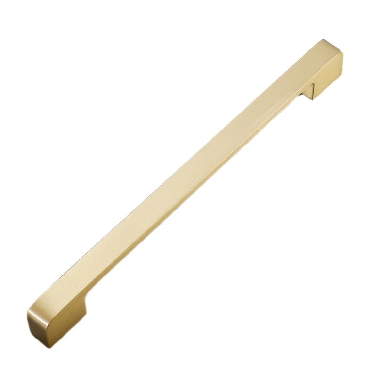 Brass Cabinet Drawer Handle Long Square Furniture Decorative Handle Cupboard Pulls Furniture Decoration Hardware