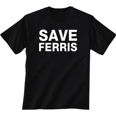 T-shirt z krótkim rękawem Save Ferris w kolorze czarnym
