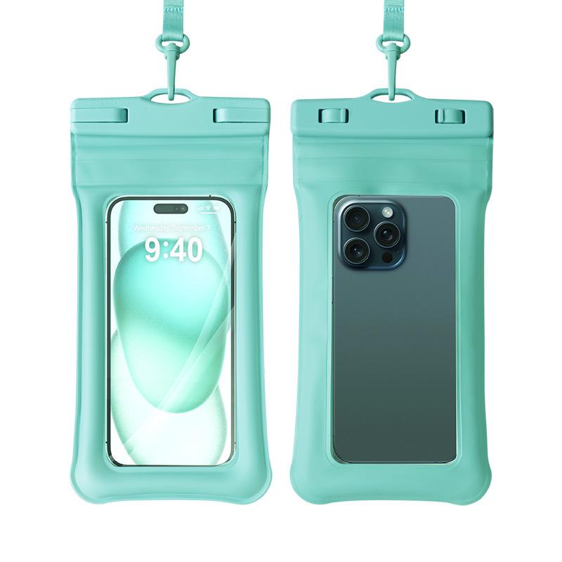 TPU Dual Insurance Floating Waterproof Phone Bag with Touchscreen-Compatible Inflatable Airbag Fits 99% of Models