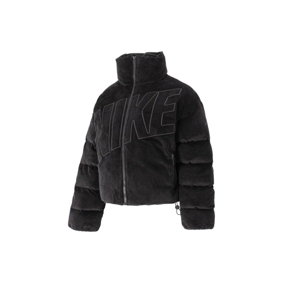 (WMNS) Nike Sportswear Essential Therma-FIT Oversize Corduroy Down Jacket Black Women s FD8214-010 L