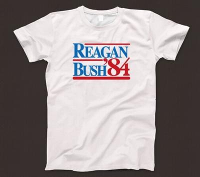 26 Reagan Bush 84 T Shirt 580 Retro President 80s Election Trump Republican Ronald Unisex T-Shirt