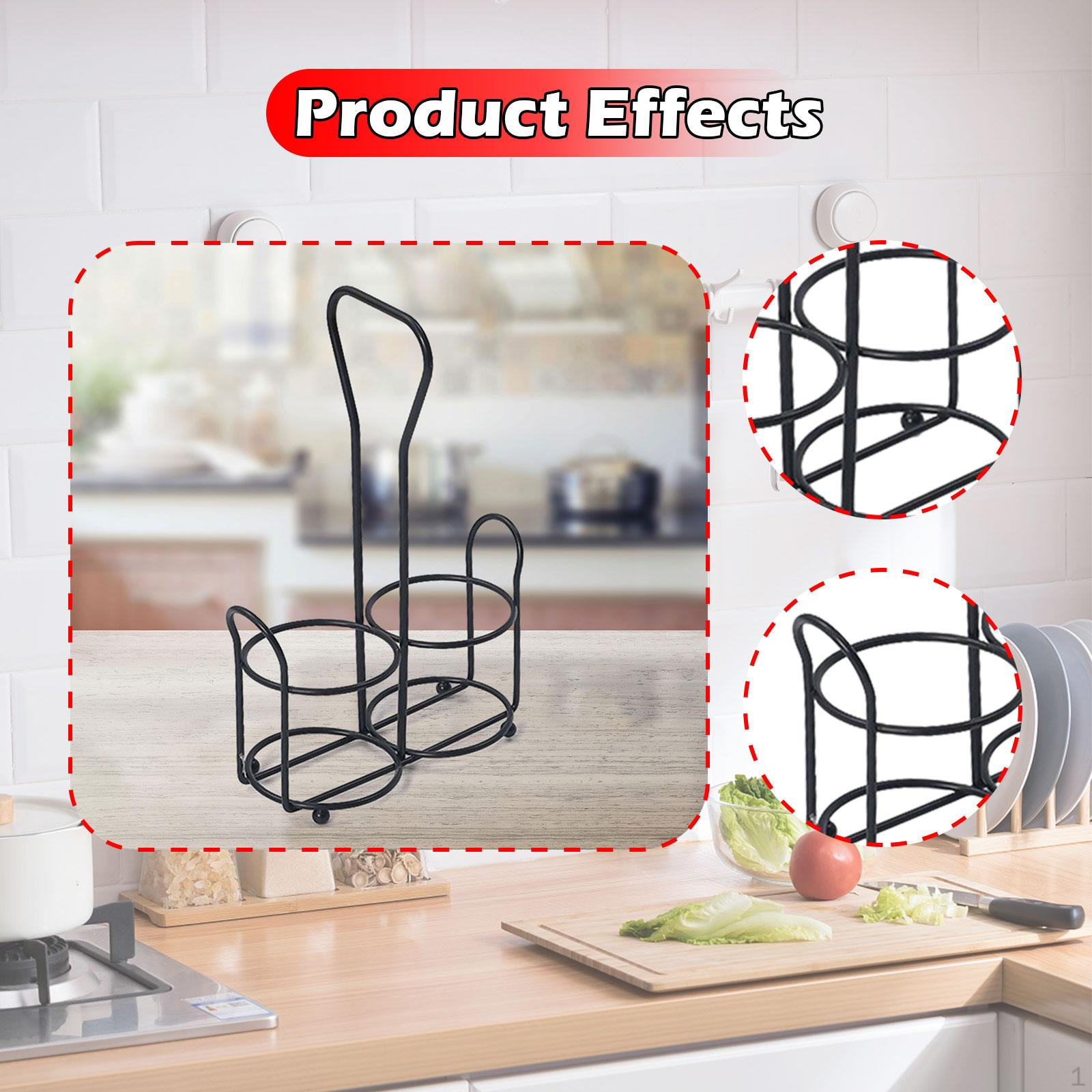 

Полка для специй, шкафная полка, столешница, железо, нержавеющая, организация, кухонный органайзер чёрный