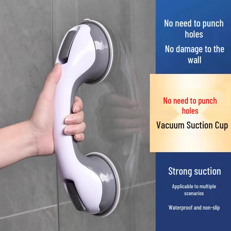 No-Drill Suction Cup Bathroom Safety Grab Bar