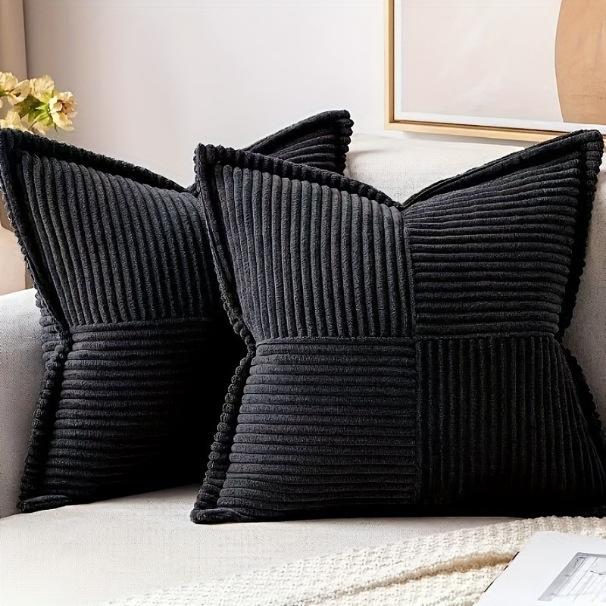 Bohemia Cushion Cover 45x45cm Christmas Corduroy Throw Pillow Covers Boho Decorative Soft Pillowcase Striped Texture For Sofa