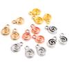 11x8mm 30pcs Antique Silver Plated Gold Colors Rhodium Swirl Handmade Charms Pendant:DIY for Bracelet Necklace