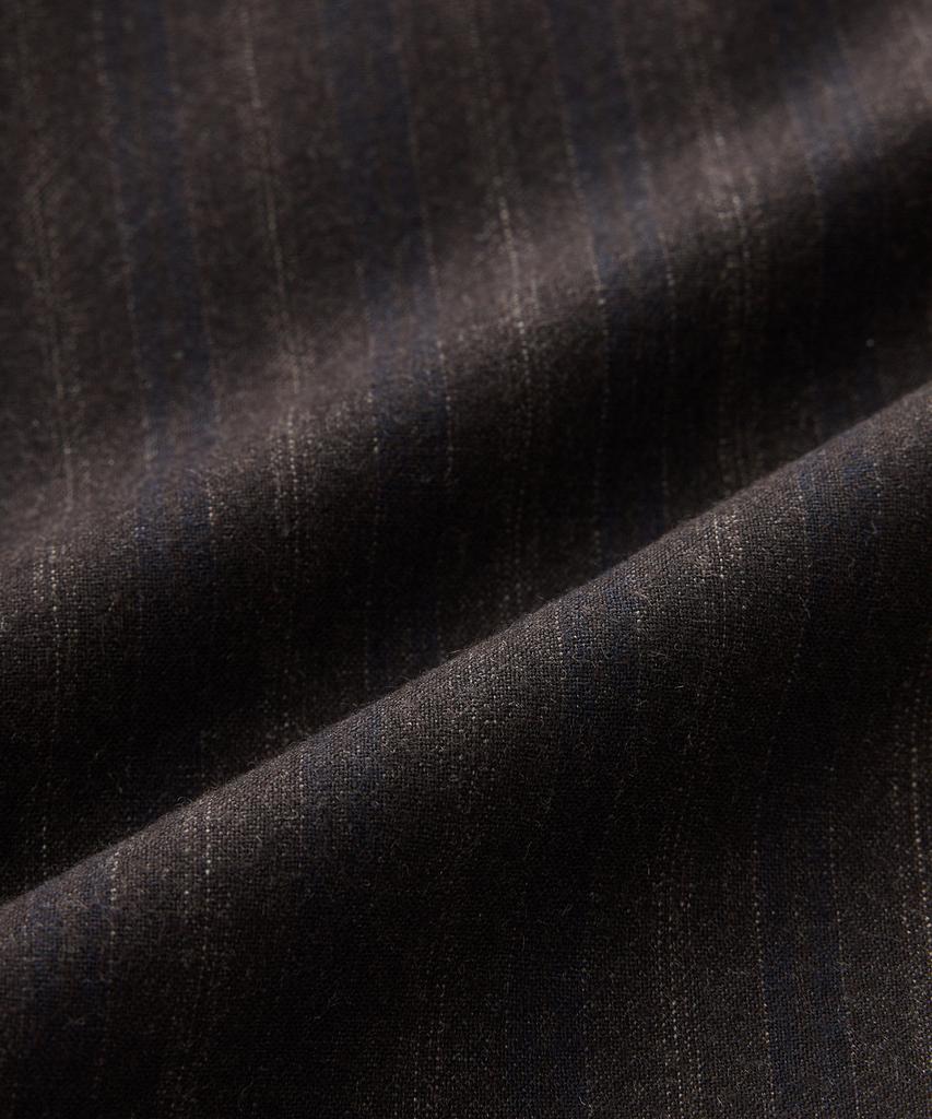 STCO Italy Marlane 98% Wool Double-Breasted Formal Jacket_Brown Stripe (Classic Fit)_Ssjvd94Dth