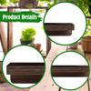 4 Pack Wood Shelf Display Unit Wall Mount for Various Indoor