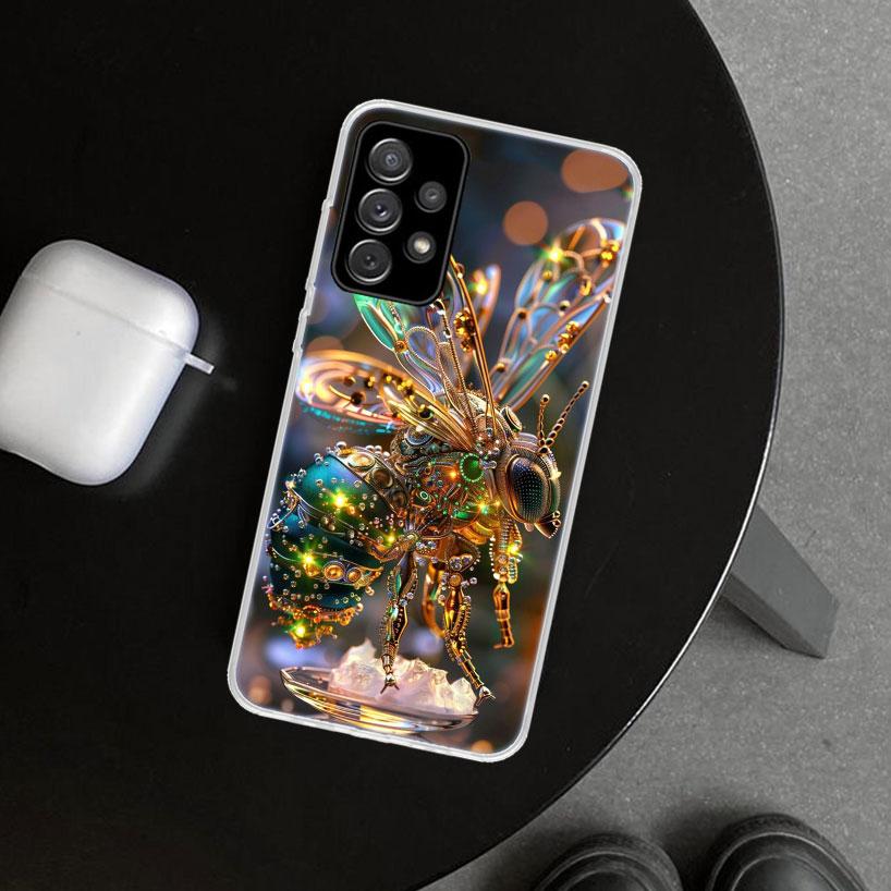 Bee Keeping Honey Animal Phone Case Cover for Samsung Galaxy A12 A22 A32 A52 A72 A02S A51 A50S A31 A20S A10S Note 20 Ultra 10 Pl