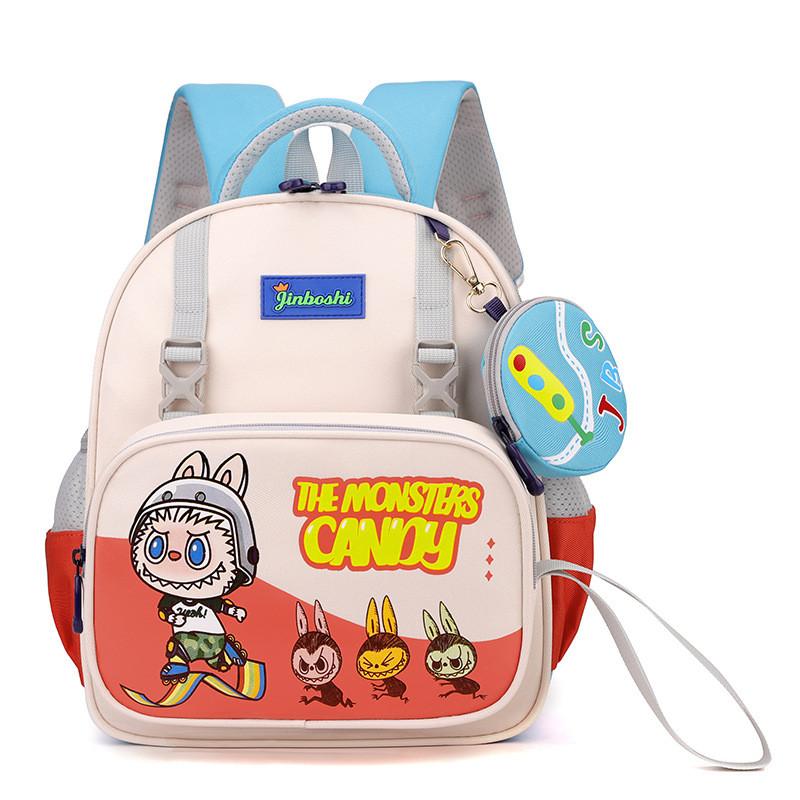 Adorable Labubu Children's Backpack Cute Cartoon Design Lightweight And Comfortable For School Use