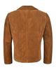 New Men's Formal Party Stylish Real Soft Sheepskin Brown Suede Blazer Handmade
