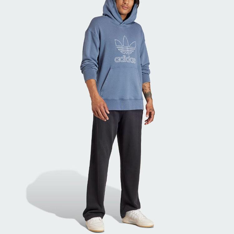 Adidas Adicolor Outline Trefoil Hoodie Preloved Ink Men Streetwear IR7991