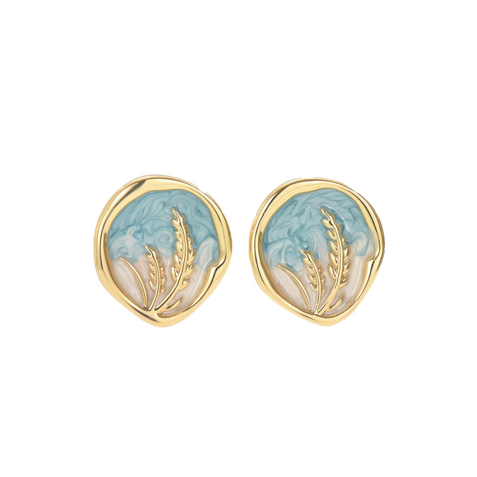 

Minimalist Women s Floral Earrings - Stylish Exaggerated Shiny Metal-look, Multi- Unique Alloy Stud Earrings One Size