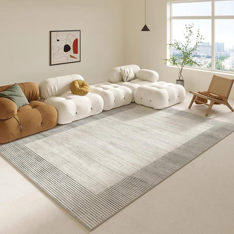

Simple Geometric Ins Line Wind Carpet Living Room Bed in Front of the Large Carpet Easy to Take Care of Non-slip Soft Rug 60*90cm