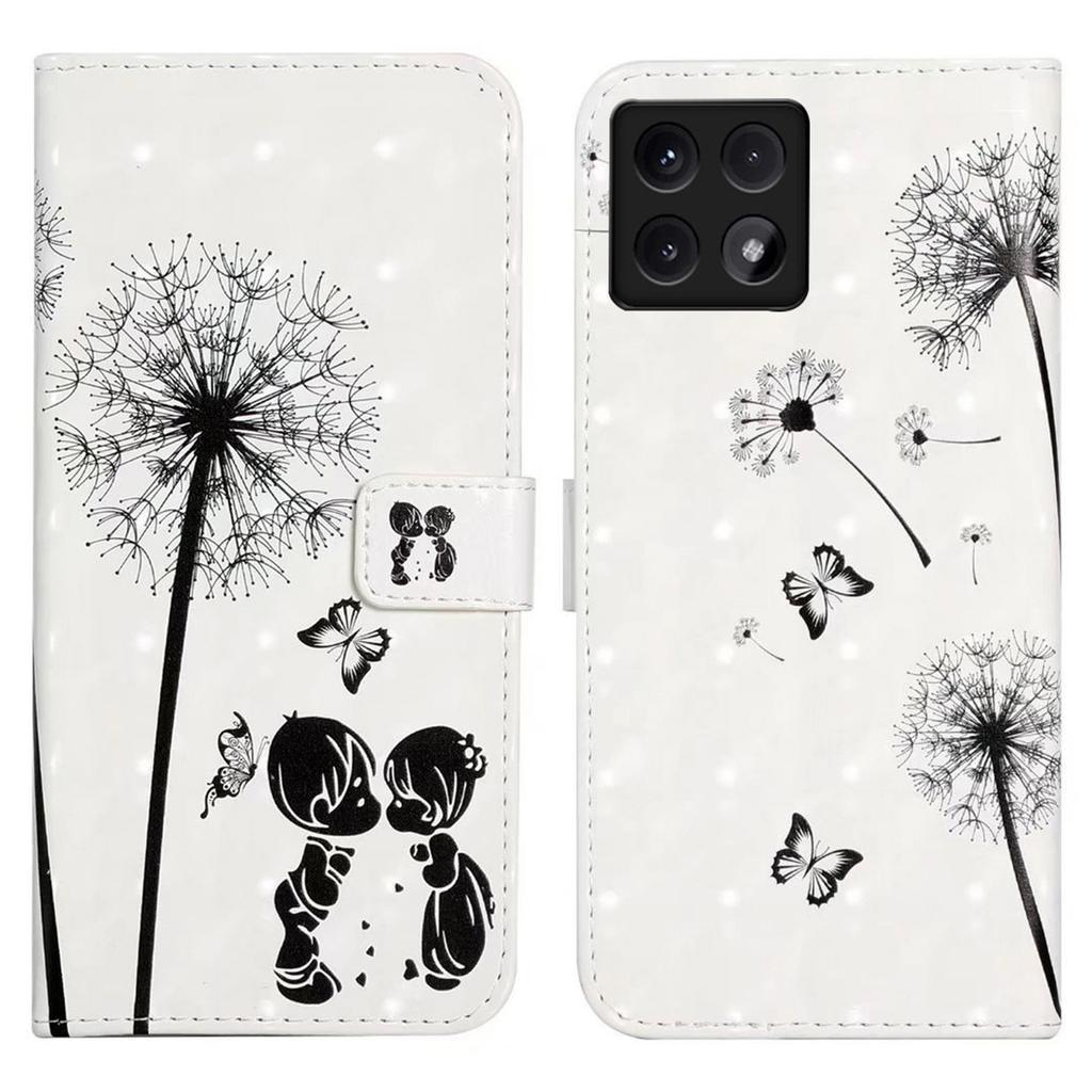 For Xiaomi 14T Case 3D Creative Pattern PU Leather Stand Phone Cover