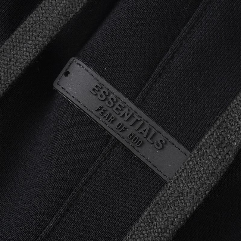 E853 Fear Of God Essentials Szorty Dresowe Z Napisem Unisex Oversize Bawełniane Ze Sznurkiem Elastyczna Talia Streetwear Codzienne Sportowe Szorty