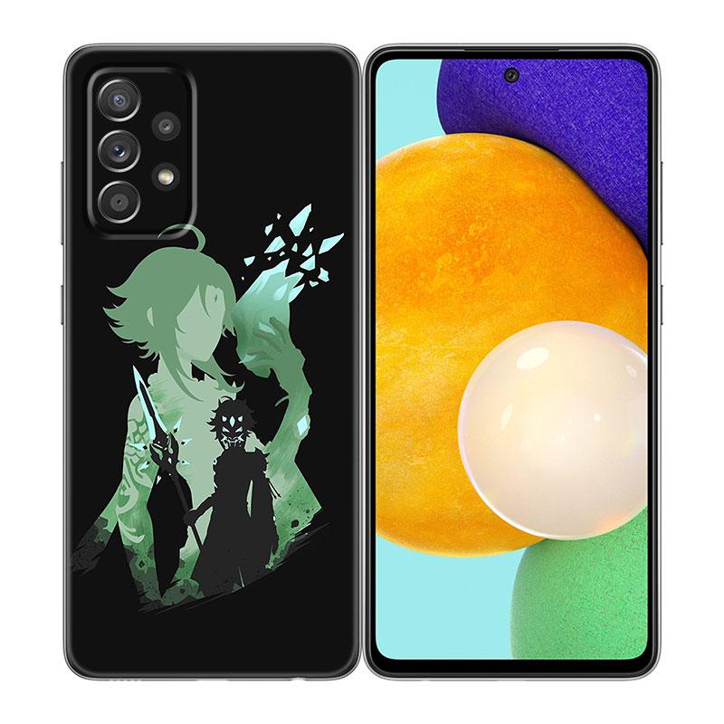 Genshin Impact Anime Phone Case For Samsung A04 A21 A30 A50 A52 S A13 A14 A22 A23 A32 A53 A73 5G A11 A12 A31 A33 A51 A70 A71 A72