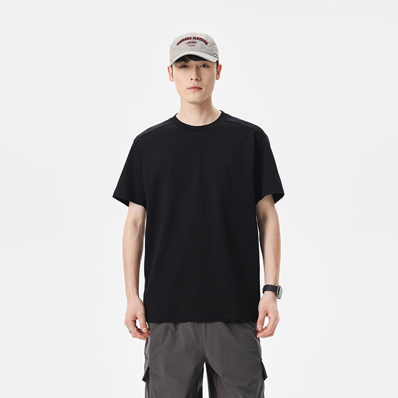 Outdoor Casual Style Round-Neck Short-Sleeve T-Shirt New Summer Arrival Minimalist Solid-Color Fashion Top