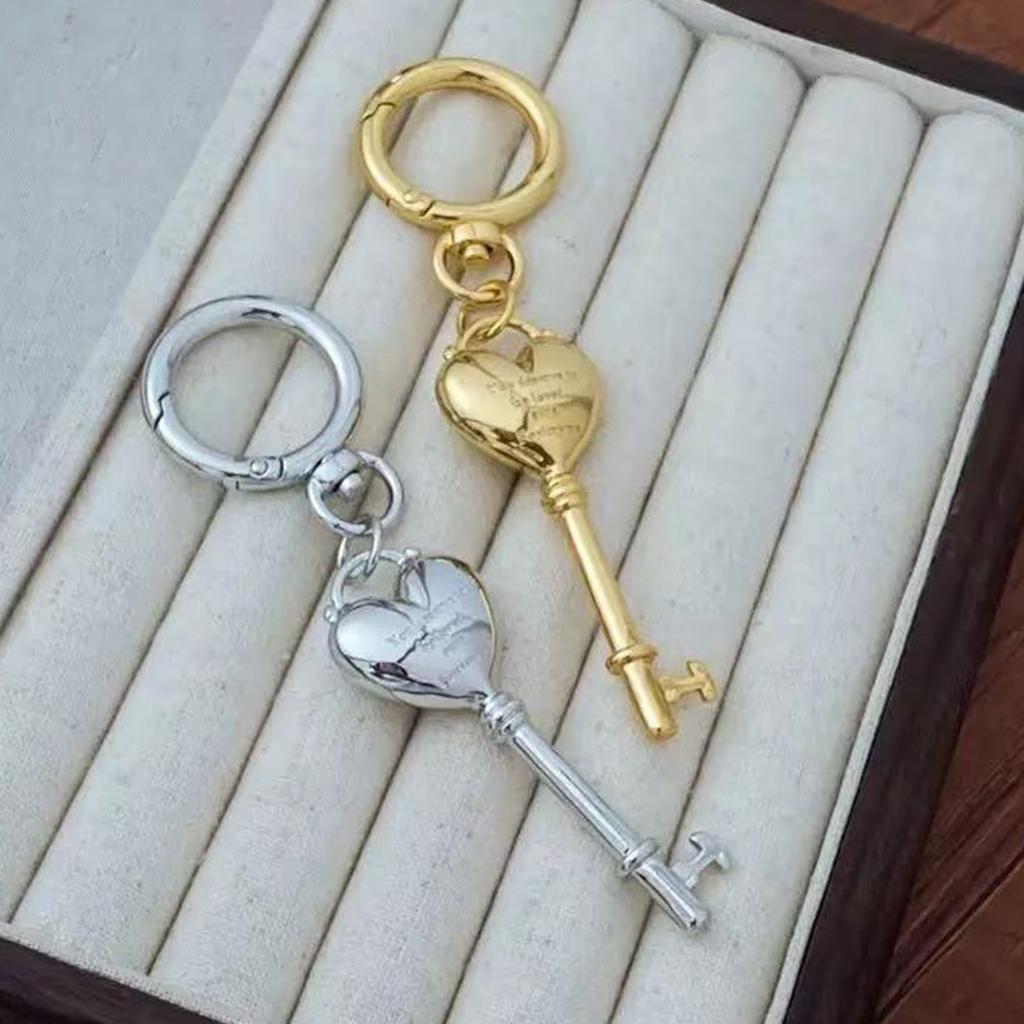 Heart Lock Pendant Keychain Multi-Functional Bag Decoration Couple Gift For Anniversaries Engraved Accessory For Bags