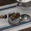 180ml Titanium Teapot Quick Cup Outdoor Camping Tableware Tea Maker with Strainer Double-Walled Anti-scalding