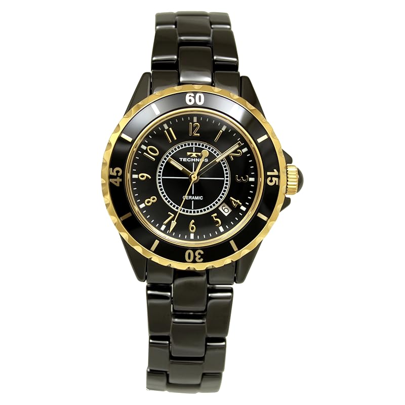 

[Technos] watch ceramic date T9C06GB men s black