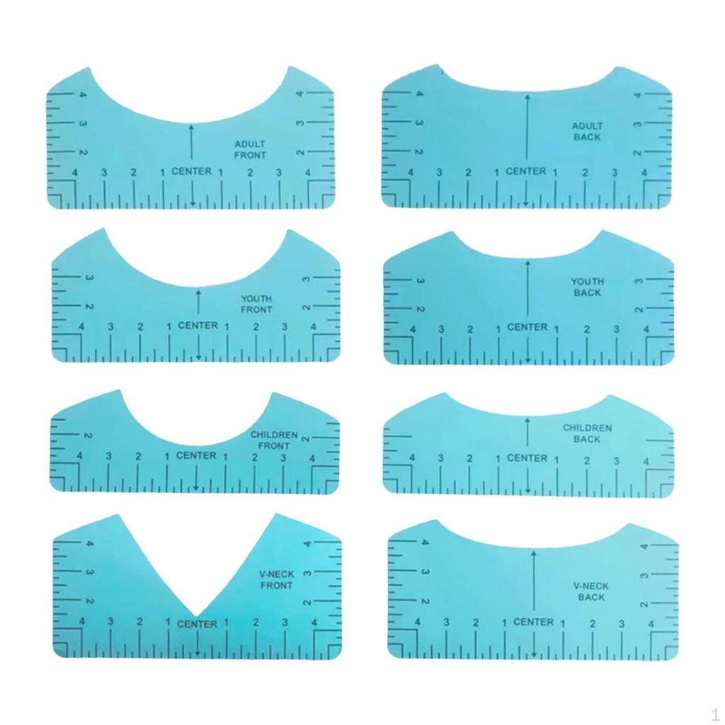 T Shirt Ruler Guide Set for Vinyl Design Placement