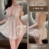 Sex Underwear Bow Sexy Pure Desire Pearl Suspender Nightdress Open Crotch Perspective Temptation Free Mood Pajamas Women