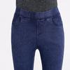 Plus Größe M-6XL Frauen Tasche Bleistift Hosen Knopf Imitation Denim Hosen Schlanke Strumpfhosen Hosen