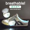 Half-tode Training Little White Shoes Women's Summer Breathable New Student Casual Shoes Increase Height