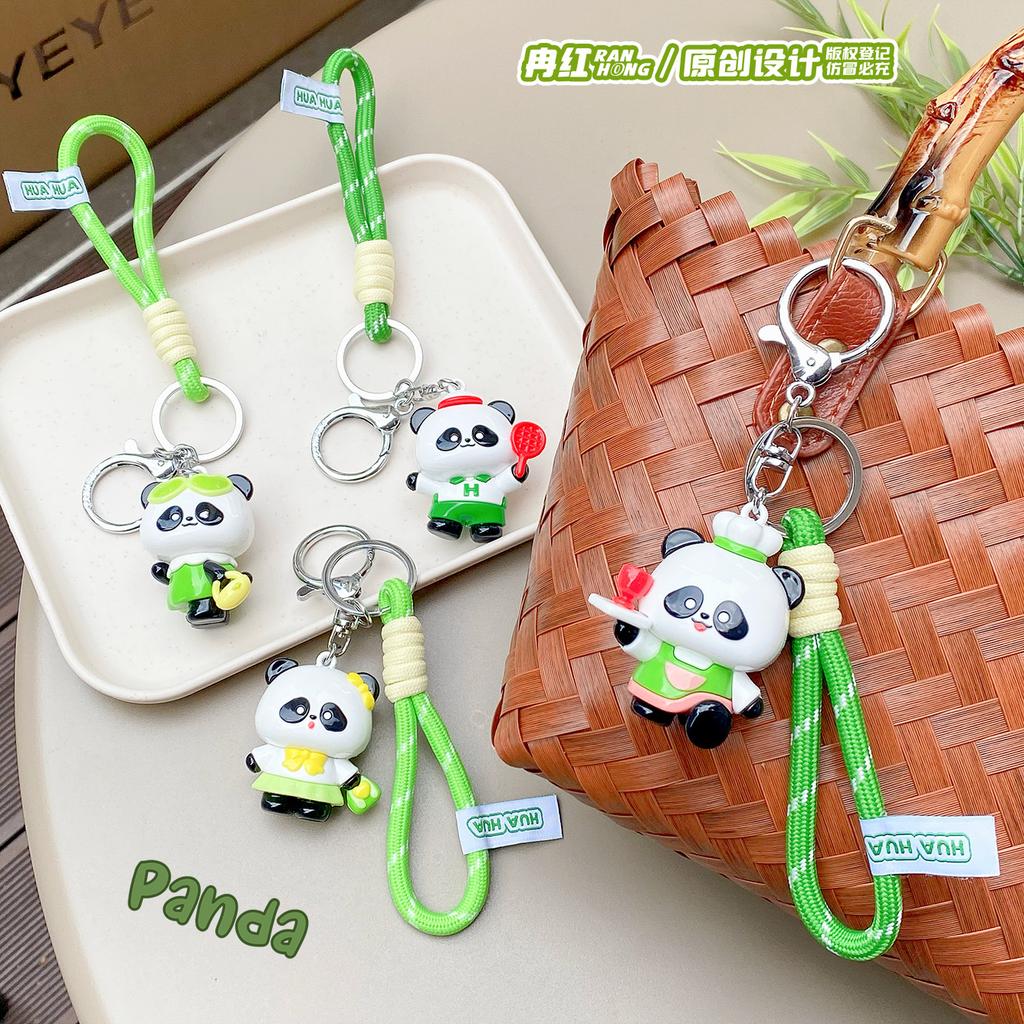 Cute Rabbit Panda Key Ring Keychain School Bag Headphone Pendant Bag Pendant Decoration