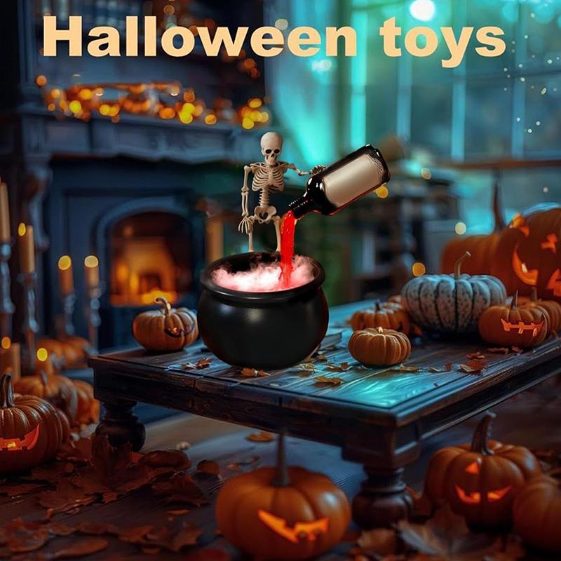 Halloween Magic Floating Potion Bottle Glowing Witch Cauldron Trick Or Treat Party Favors Sparkling Potion Diffuser Set Party