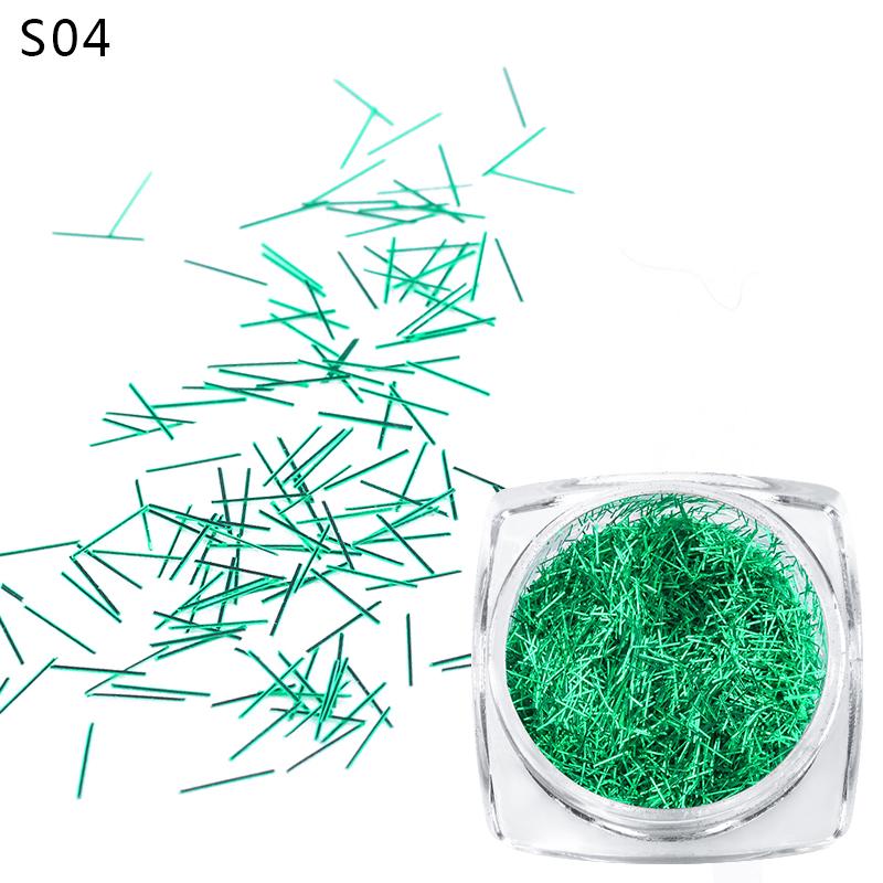 Mtssii 1g Colorful Shiny Laser Strip Irregular Paillettes Sequin Flakes Dust Nail Art Manicure Decor
