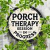 Rare Vintage Porch Relax Session In Progress Metal Tin Sign for Home Bar Cafe Garage Wall Decor