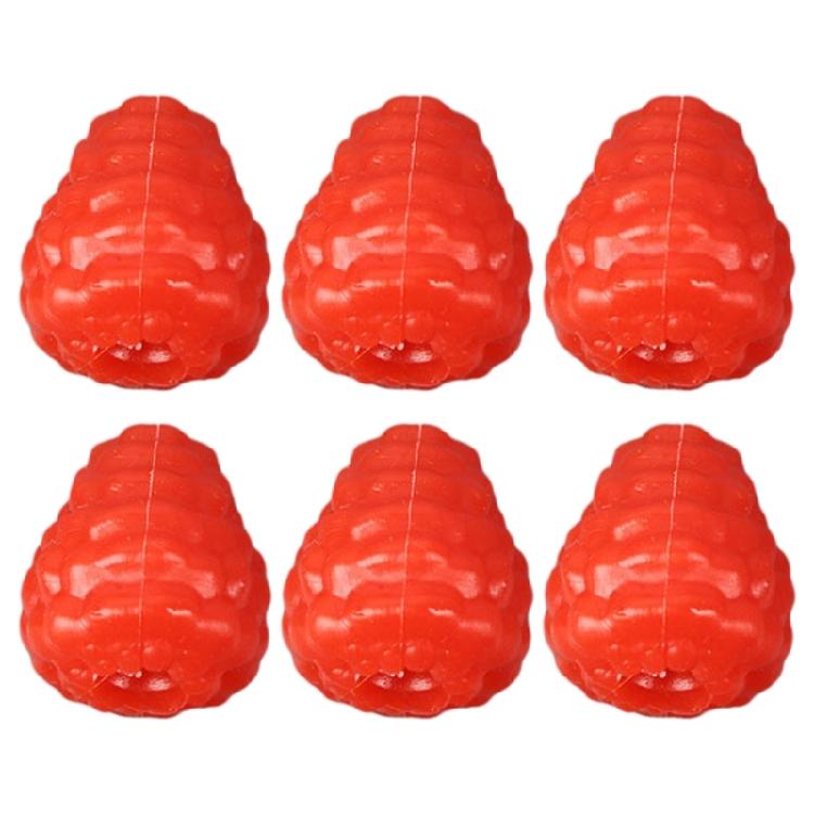 

Pack of 6 Artificial Raspberries Plastic Fake Model Cabinet Home DIY Decorations червоний