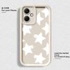 Black White Stars Lichee Pattern Case for Xiaomi Redmi Note 14 Pro Plus 10 14C Note 13 13C 12C 12 11 11s 12s A1 A2 A3 A4 Phone