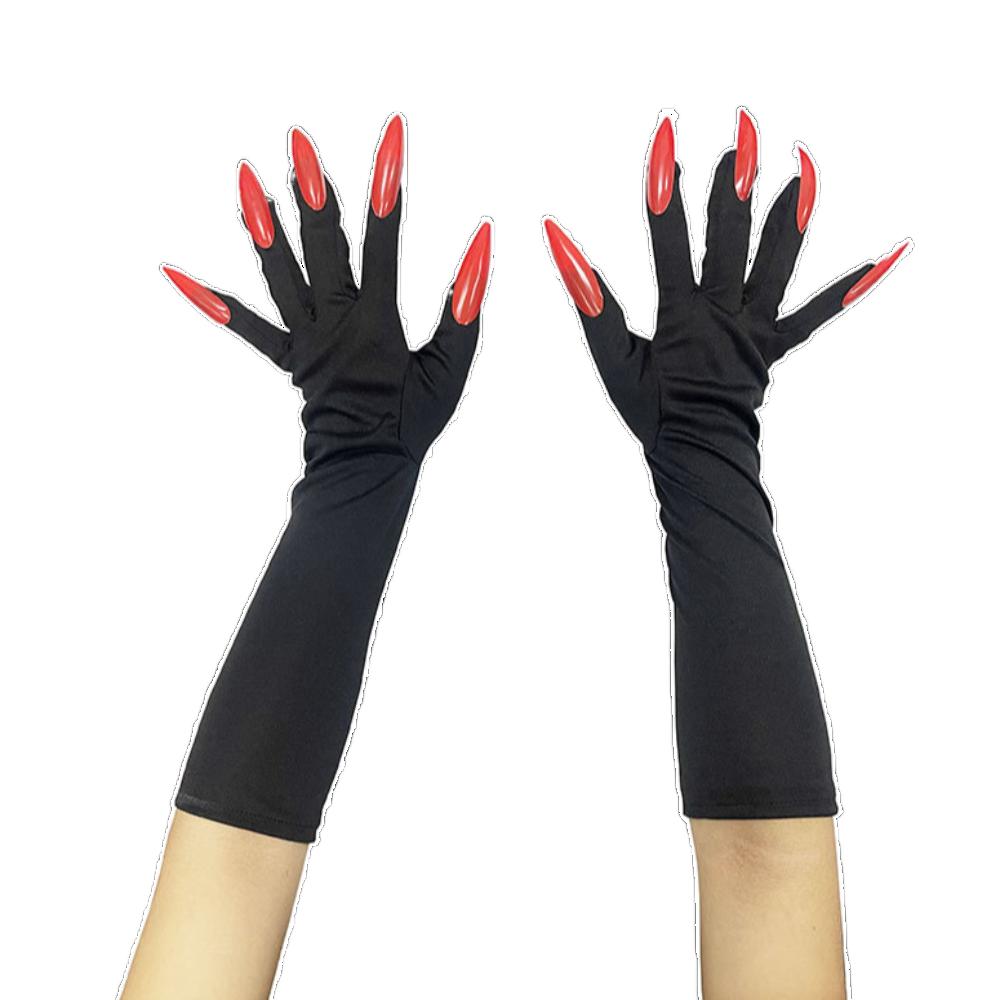Long Nails Ghost Claw Mittens Dress Up Gloves Witch Cosplay Costume Halloween gloves  Role Play