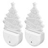 Xmas Tree LED Night Light Dusk To Dawn Sensor Plug and Play Energy Saving RGB Plug in Night Light fo